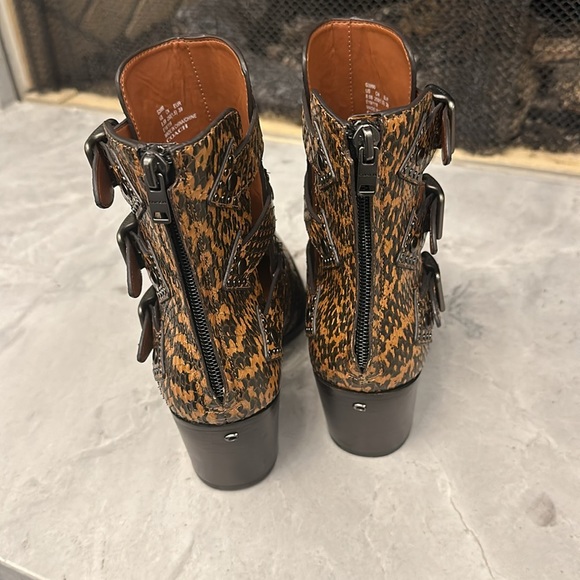 Coach leather leopard print boots - Picture 3 of 10
